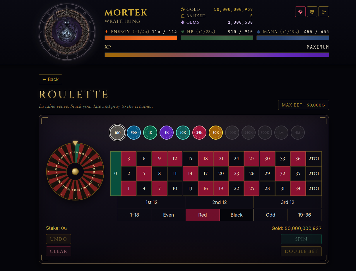 Casino roulette